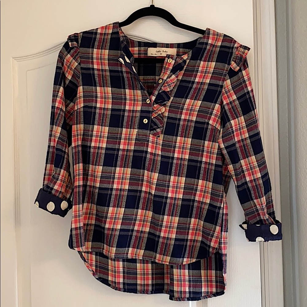 Isabella Sinclair Abilene plaid top XS